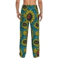 thumbnail image 3 of Xecao Sunflowers Men's Straight Lounge Pajama Pants: The Ultimate in Comfortable Sleepwear, 3 of 9
