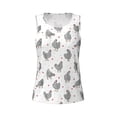 thumbnail image 4 of Xecao Funny Chicken print women's scoop neck, loose-fit workout tank tops for the gym., 4 of 9
