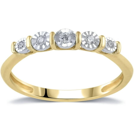 1/16 Carat T.W. Diamond 10kt Yellow Gold Fashion Ring