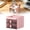 Pink, variant on Small Desk Organizer With Drawer, Office Desktop Storage Box, Business Card/Pen/Pencil/Mobile Phone/Stationery Holder Storage Box, Makeup Organizer for Office Classroom Home (Blue)