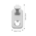 thumbnail image 2 of Raindrops 20pcs Heavy Duty Hangers Hook Stainless Steel Wall Hooks For Picture Frames Mirrors Key Bags Home And Office Organization Silver, 2 of 7
