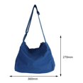 thumbnail image 2 of Bolso bandolera de lona para mujer Bolso bandolera de moda Gran capacidad para viajar (Azul) Tmvgtek Para Estrenar, 2 of 8