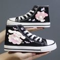 thumbnail image 3 of Zapatos de lona Kawaii Cinnamoroll Kawaii Sanrio 2024, zapatos casuales de moda con dibujos animados de estudiantes japoneses, zapatos deportivos de caña alta para niñas lindas, 3 of 5