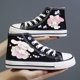 thumbnail image 3 of Zapatos de lona Kawaii Cinnamoroll Kawaii Sanrio 2024, zapatos casuales de moda con dibujos animados de estudiantes japoneses, zapatos deportivos de caña alta para niñas lindas, 3 of 5