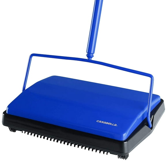 Casabella Carpet Sweeper and Floor Cleaner 11 Inch Wide, Blue