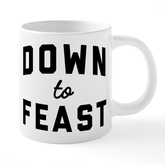 CafePress - Eat Drink And Be Thankful - 20 Oz White Ceramic Mega Mug