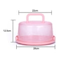 thumbnail image 3 of Portable Cupcake Carrier Food Preservation Boxwith Handle Transparent Cake Box, 3 of 8
