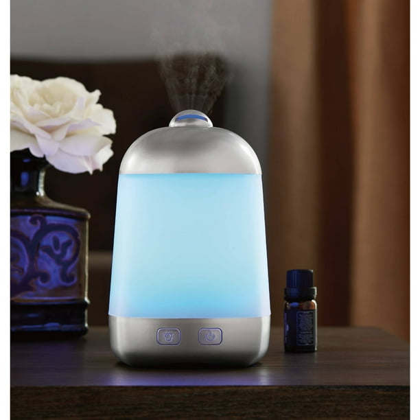 Mainstays Cool Mist Ultrasonic Aroma Diffuser, Gray