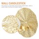 thumbnail image 3 of Greenadscape Portavelas Decorativo Dorado Para Pared Con Estilo Retro Y Acabado, 3 of 6