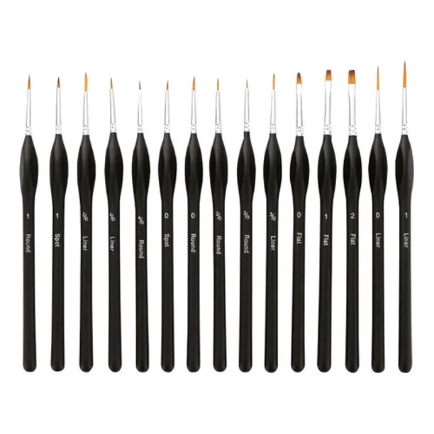 Detail Paint Brushes Set 10pcs Miniature Brushes for Fine Detailing