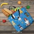 thumbnail image 6 of Naloa Cute Dogs Tote Bag for Women, Foldable Tote Bag With Zipper, Large Shoulder Bag, Top Handle Handbag for Travel, Work, Shopping, 6 of 9