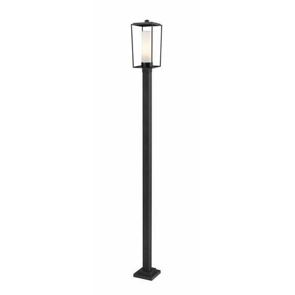 595PHBS-536P-BK-Z-Lite-Sheridan - 1 Light Outdoor Post Mount In Modern Style-116.25 Inches Tall and 10 Inches Wide
