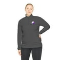 thumbnail image 3 of Yin-Yang - Purple - Unisex Quarter-Zip Pullover, 3 of 4