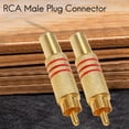 thumbnail image 3 of 10pcs Mâle Connecteur Audio Adaptateur à Ressort Métallique, 3 of 8