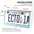thumbnail image 4 of Easter Cute Bunny and Carrot License Plate Frame - 2 Pack Universal Stainless Steel License Plate Holder with Screws & Chrome Caps, 2 Holes Car License Plate Cover for US Vehicles Decorative, 4 of 7