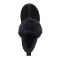 thumbnail image 3 of Pamir Women's Genuine Suede Shearling Ankle Moccasin Booties Slippers Boots Memory Foam Indoor Outdoor Black 6 M US, 3 of 9