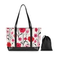 thumbnail image 7 of FORMRS Canvas Laptop Tote Bag for Women with 15.6" Computer Compartments Shoulder Handbag, Pink Floral, 7 of 7
