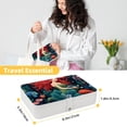 thumbnail image 5 of Mermaid PU Leather Earring Organizer with Removable Compartment - Portable Jewelry Stand, Bracelet Holder, Display Case, 5 of 6