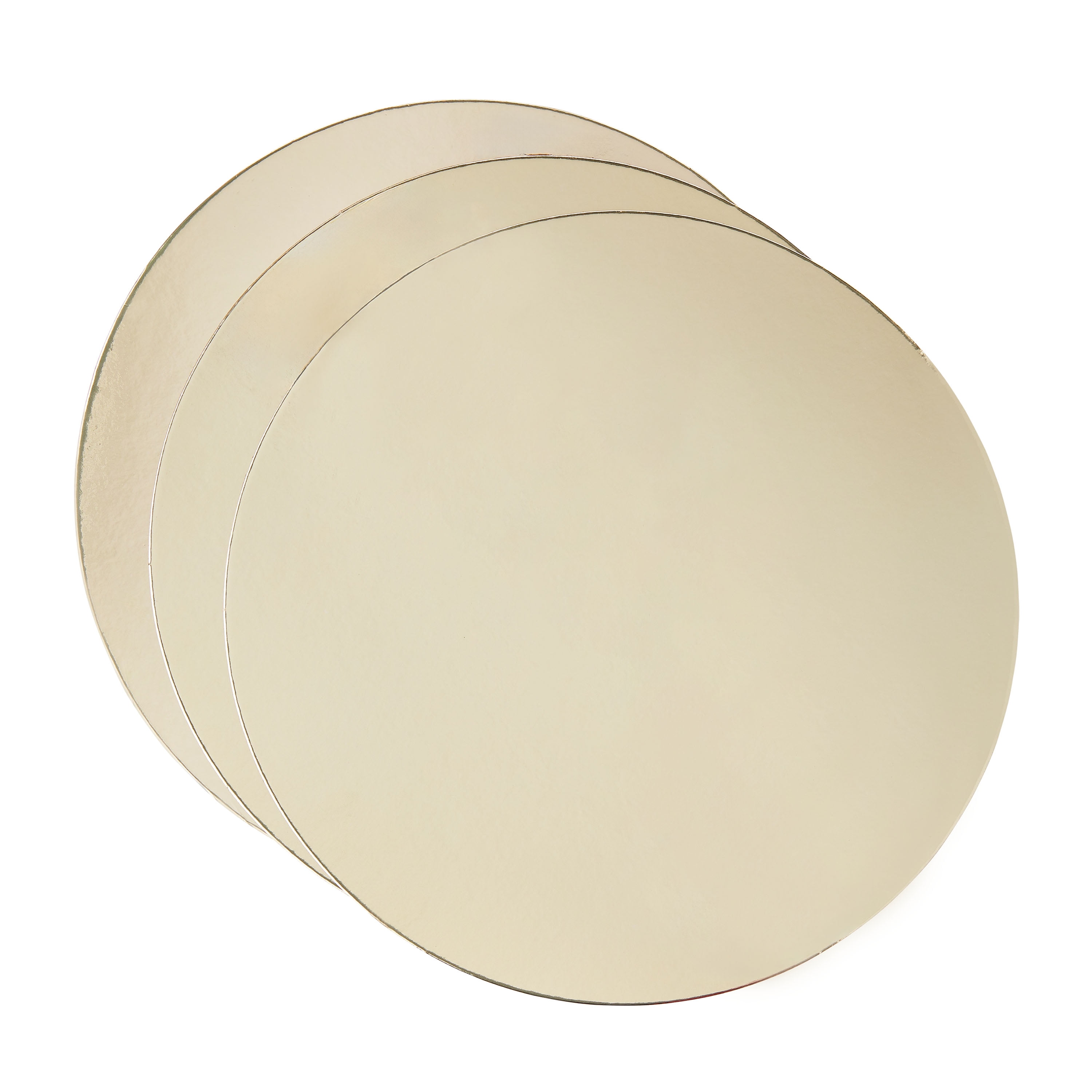 10" Gold Round Paper Cake Boards, 3 Count, by Way To Celebrate