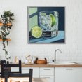 thumbnail image 3 of Stupell Industries Eclectic Lime & Gin Tonic Cocktail Gray Framed Giclee Art, 24 x 24, by Kate Jarvik Birch, 3 of 8