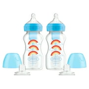 Dr. Brown's Wide-Neck Bottle to Sippy -2PK Blue