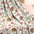 thumbnail image 3 of Cute Hedgehogs and Red Mushrooms Snails Pattern Blanket,Comfortable Soft Flannel Throw Blanket,All Season,Warm Lightweight Blankets for Sofa Bed Couch Living Room Chair,50"x60", 3 of 4