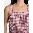 thumbnail image 4 of Time and Tru Women's and Women's Plus Sleeveless Smocked Peasant Midi Dress, Sizes XS-4X, 4 of 5