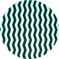 thumbnail image 1 of Ahgly Company Machine Washable Indoor Round Abstract Turquoise Blue Contemporary Area Rugs, 8' Round, 1 of 4