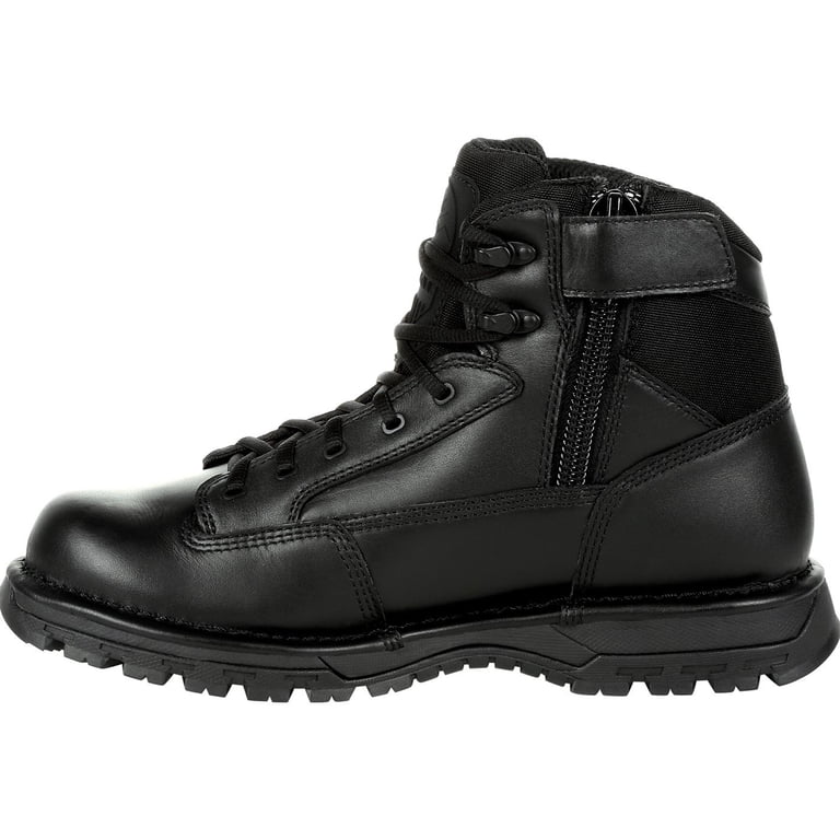 Rocky Portland Public Service Boot Mens Sz 9.5 W Black Waterproof NEW Sealed Box Men Rocky Portland Lace-to-Toe Waterproof Public Service  main image 2