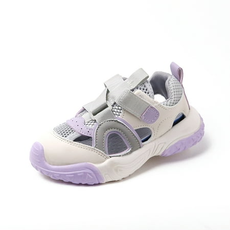 

Boys Sandals Closed Toe Toddler Sport Sandals Little Kid Summer Shoes for Big Kid Walking Hiking Outdoor Purple