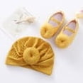 thumbnail image 2 of Infant Baby Girls Non-Slip Soft Sole Flats Princess Shoes with Hat, 2 of 8