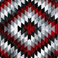 thumbnail image 6 of Masada Rugs Area Rug Southwest  Distressed Design 1106 Red Grey White Black (2 Feet X 7 Feet 3 Inch) Runner, 6 of 6