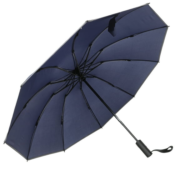 Reflective Umbrella Automatic Folding Inverted Sun-proof Umbrellas Rainy Day UV Men and Women