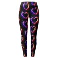 thumbnail image 6 of FASHOFT Valentine's Day Leggings for Women Holiday High Waisted Comfy Pants Ankle Length Brushed Gym Legging Winter Stretch Tights Purple L, 6 of 6