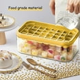thumbnail image 5 of Ice Cube Tray with Lid and Bin, 2 Pack Ice Cube Trays for Freezer, 64 Pcs Ice Cube Mold (Yellow), 5 of 5
