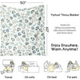 thumbnail image 4 of Fall Thanksgiving Blankets,Blue Pumpkins and Leaves Farmhouse Blanket Throw,Thanksgiving Fall Flannel Fleece Throw Blanket for Home Living Room Couch Bed Chair or Dorm Decor 60"x50", 4 of 6