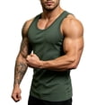 thumbnail image 6 of IhhxPro Men's Sleeveless Muscle Tank Top Moisture-Wicking Quick Dry Summer Fitted Workout Gym Athletic Performance Cotton Vest Casual Bodybuilding S-3XL, 6 of 9