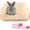 Beige, variant on 17"x13" Extra Large Rabbit Litter Box with 10PCS Pee Pads, High Sided Plastic Bunny Rat Ferret Litter Box with Removable Grid, Indoor Guinea Pig Jumbo Corner Litter Pan for Small Animal Cage