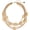Beige, variant on Bead Necklace for Women 5 Layers Strand Wooden Choker Necklaces for Women Chunky Statement Ethnic Bead Layered Bib Collar Necklace Hip Hop Jewelry (N0019-Beige)