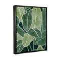 thumbnail image 3 of Tropical Jungle Nature Leaves Botanical & Floral Graphic Art Jet Black Framed Art Print Wall Art, 3 of 6