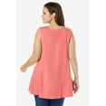 thumbnail image 2 of Woman Within Plus Size Sleeveless Fit-And-Flare Tunic Top, 2 of 4