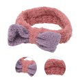 thumbnail image 3 of Unique Bargains 1 Pc Fashion Cute Plush Washing Face Headwrap for Women 6.69"x2.17" Red Purple, 3 of 3