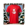 thumbnail image 1 of Playera Con Estampado De Muñeco De Nieve Navidad Ropa Para Hombre Color Rojo Talla Grande Marca Emil SaEs, 1 of 4