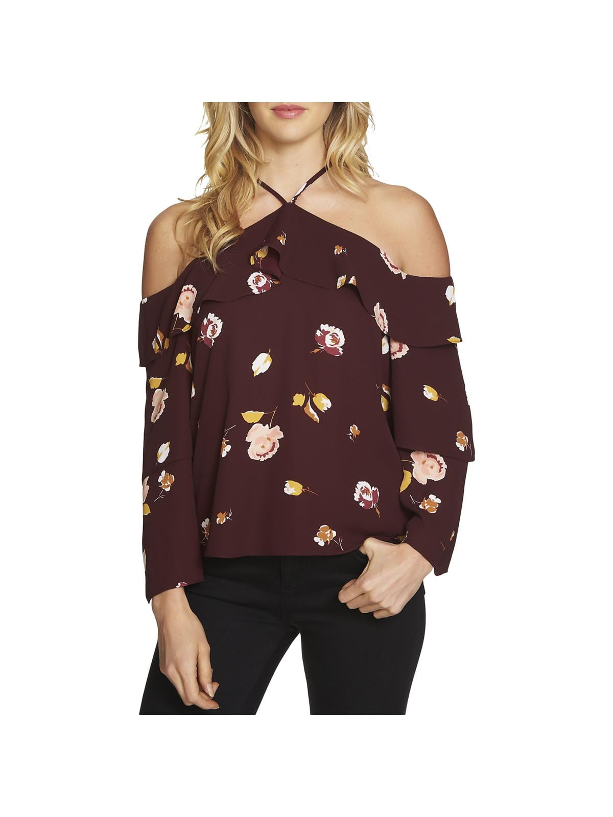 cold shoulder flowy top