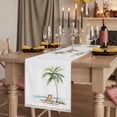 thumbnail image 2 of Table Runners 60 Inches Long Dress Scarves, Beach Coastal Farmhouse Kitchen/Dining Table Runner, Small Coffee Tablerunners, Summer Nautical Ocean Palm Tree Seaside 13x60 Inch, 2 of 9