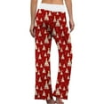 thumbnail image 4 of Pantalon Décontracté Élastique à Cordon pour Femmes, Pantalon de Pyjama Imprimé pour la Maison, 4 of 5