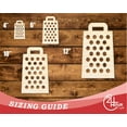 thumbnail image 3 of Unfinished Wood Cheese Grater Shape 12" / 1/4", 3 of 3