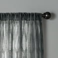 thumbnail image 4 of Better Homes & Gardens Clipped Geo Polyester Cotton Sheer Rod Pocket/Back Tab Single Panel Curtain, Silver, 50" W x 95"L, 4 of 5