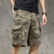 thumbnail image 1 of Pantalones cortos holgados informales de estilo japonés para hombre, pantalones cargo funcionales de marca de moda con pierna recta de verano, pantalones deportivos de cinco piezas, 1 of 3