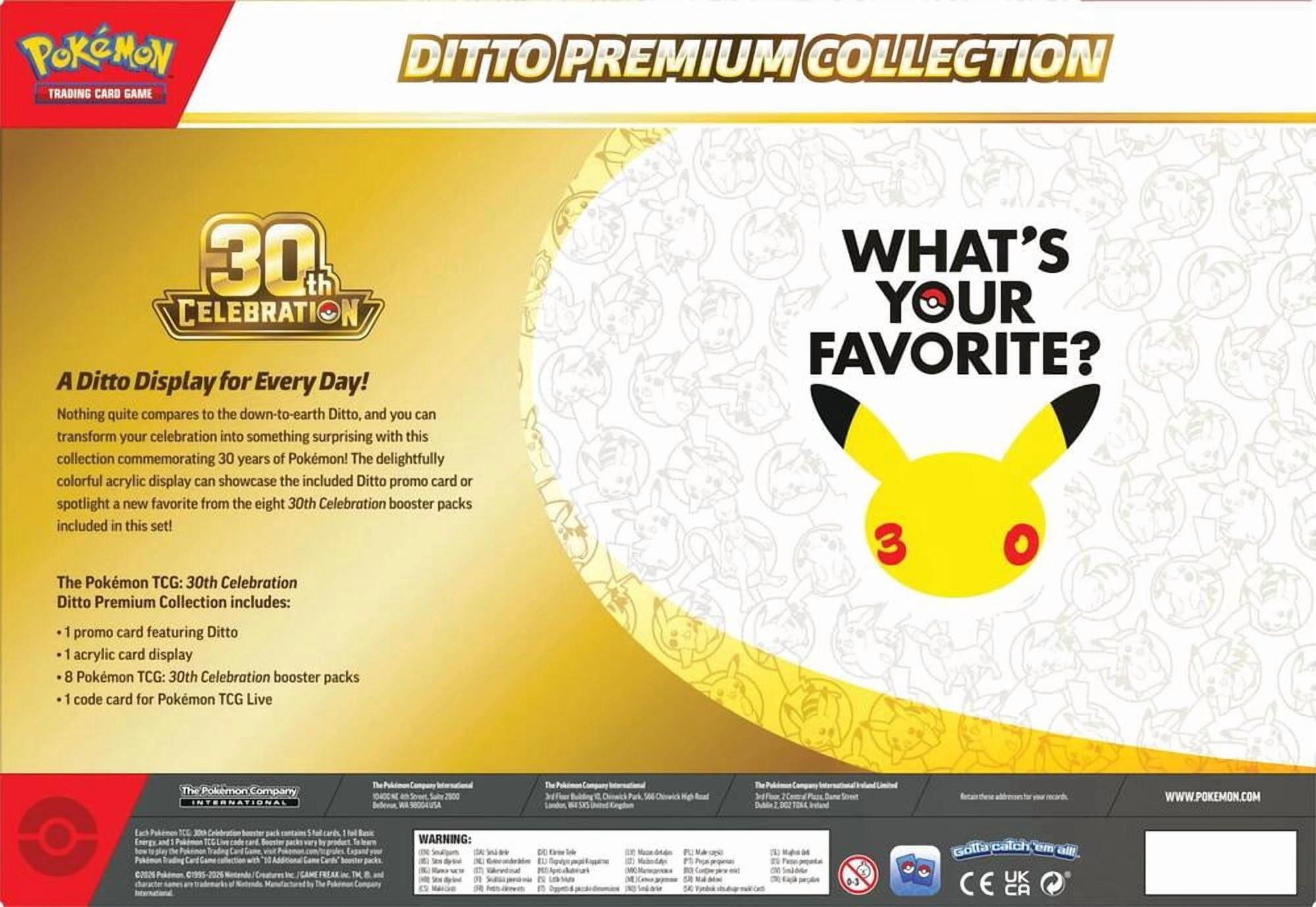 POKEMON 30TH ANNIVERSARY DITTO PREMIUM COLLECTION